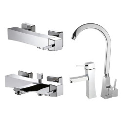 ست شیرآلات البرز روز مدل کاریزما کروم