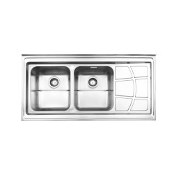 سینک ظرفشویی استیل البرز مدل 762 روکار