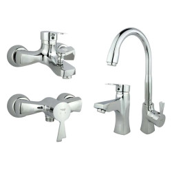 ست شیرآلات راسان مدل پاپیون ست شیرآلات راسان مدل پاپیون