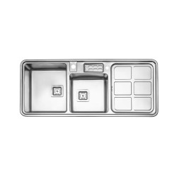 سینک ظرفشویی استیل البرز مدل 855 توکار