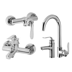 ست شیرآلات البرز روز مدل پروشات کروم براق