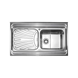 سینک ظرفشویی استیل البرز مدل 711 روکار