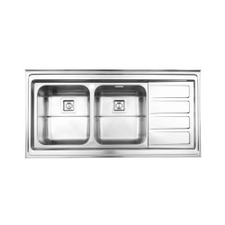 سینک ظرفشویی استیل البرز مدل 764 روکار