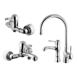 ست شیرآلات البرز روز مدل مارتین کروم