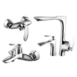 ست شیرآلات البرز روز مدل کلودی کروم براق