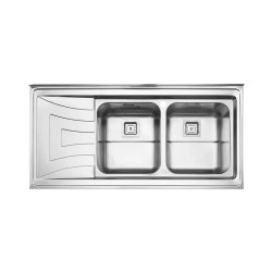 سینک ظرفشویی استیل البرز مدل 736 روکار