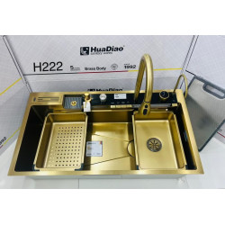 سینک ظرفشویی طلایی پیانویی 5 کلید سایز 90 گرید A دیجیتال سینک ظرفشویی طلایی پیانویی 5 کلید سایز 90 گرید A دیجیتال