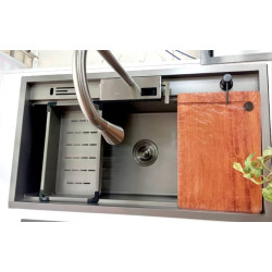 سینک آبشاری استیل مشکی لوتوس 022 سینک آبشاری استیل مشکی لوتوس 022