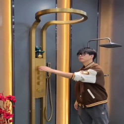 دوش حمام هد ست مدرن لاکچری طلایی